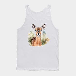 Watercolor Doe 1 Tank Top